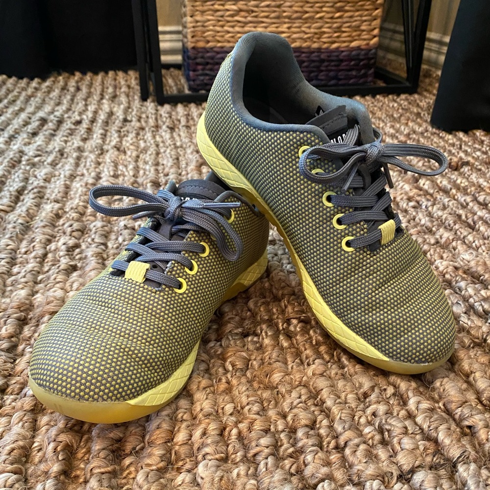 Nobull yellow pixel trainer (women’s) size 8